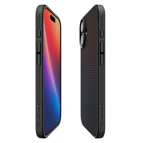 Husa de protectie Spigen Liquid Air (ACS10369) compatibil cu iPhone 17, Negru Mat