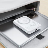 Baterie externa Acefast Magnetic Wireless (M25-5000), MagSafe, Fast Charge, USB-C, 5000mAh, 20W, 5V/2.4A, LED Indicator, Alb
