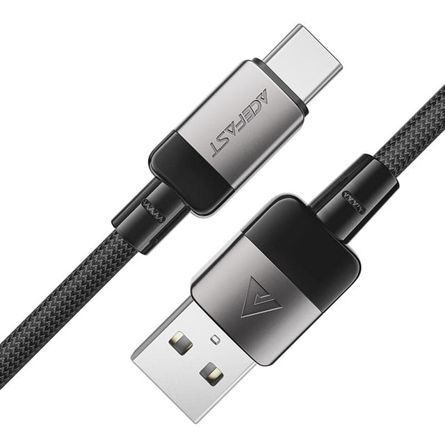 Cablu Acefast (C9-04), USB to Type-C, Fast Charging, 3A, Braided Nylon, 25.000 Bends, 1.2m, Negru