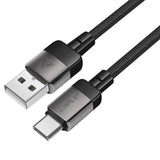 Cablu Acefast (C9-04), USB to Type-C, Fast Charging, 3A, Braided Nylon, 25.000 Bends, 1.2m, Negru