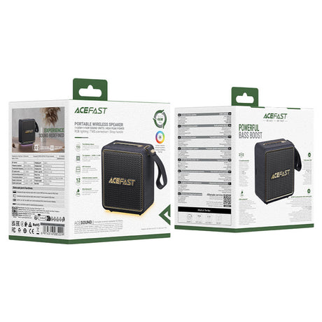 Boxa Acefast Wireless Nano (K3), Bluetooth 5.4, IPX6, Negru