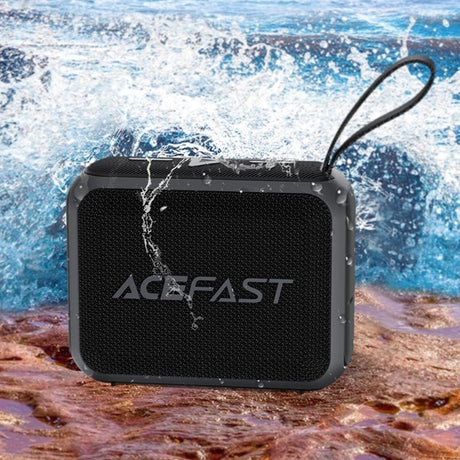 Casti Acefast Wireless Speaker Go (K4), Bluetooth 5.4, Portable, 5W Full-range Speaker, Waterproof IPX7, Type-C, 900mAh, Negru