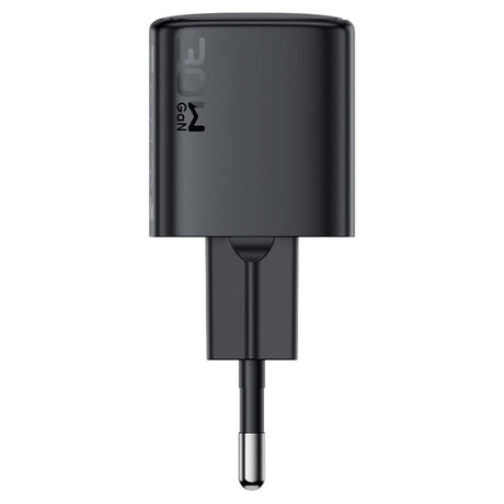 Incarcator Acefast (A118), Type-C, PD 30W, GaN, Negru
