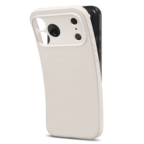 Husa de protectie Spigen Liquid Air (ACS10334) compatibil cu iPhone 17 Pro, Titanium Natural