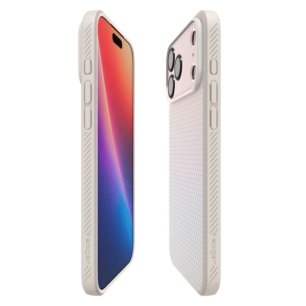 Husa de protectie Spigen Liquid Air (ACS10334) compatibil cu iPhone 17 Pro, Titanium Natural