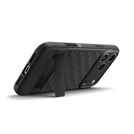 Husa de protectie Spigen Caseology Parallax "S" MagSafe (ACS09964) compatibil cu iPhone 17 Pro, Negru Mat
