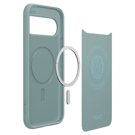Husa de protectie Spigen Caseology Parallax MagSafe (ACS09709) compatibil cu Google Pixel 10 / 10 Pro, Sage Green