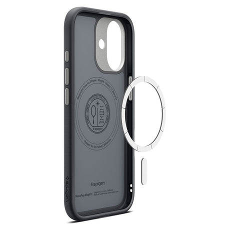 Husă Spigen Caseology Nano Pop MagSafe neagră pentru iPhone 17