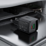 Incarcator Acefast (A114), with Digital Display, Fast Charging, GaN, USB, Type-C, PD25W, 5V/3A, Negru