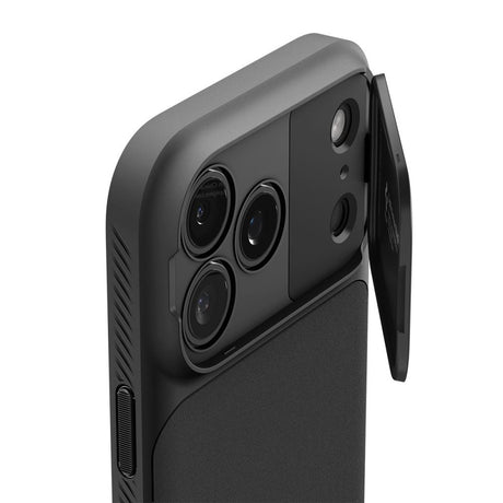 Husa de protectie Spigen Optik Armor compatibil cu iPhone 17 Pro / iPhone 18 Pro, Negru