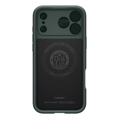 Husa de protectie Spigen Optik Armor compatibil cu iPhone 18 Pro Max / iPhone 17 Pro Max, Verde