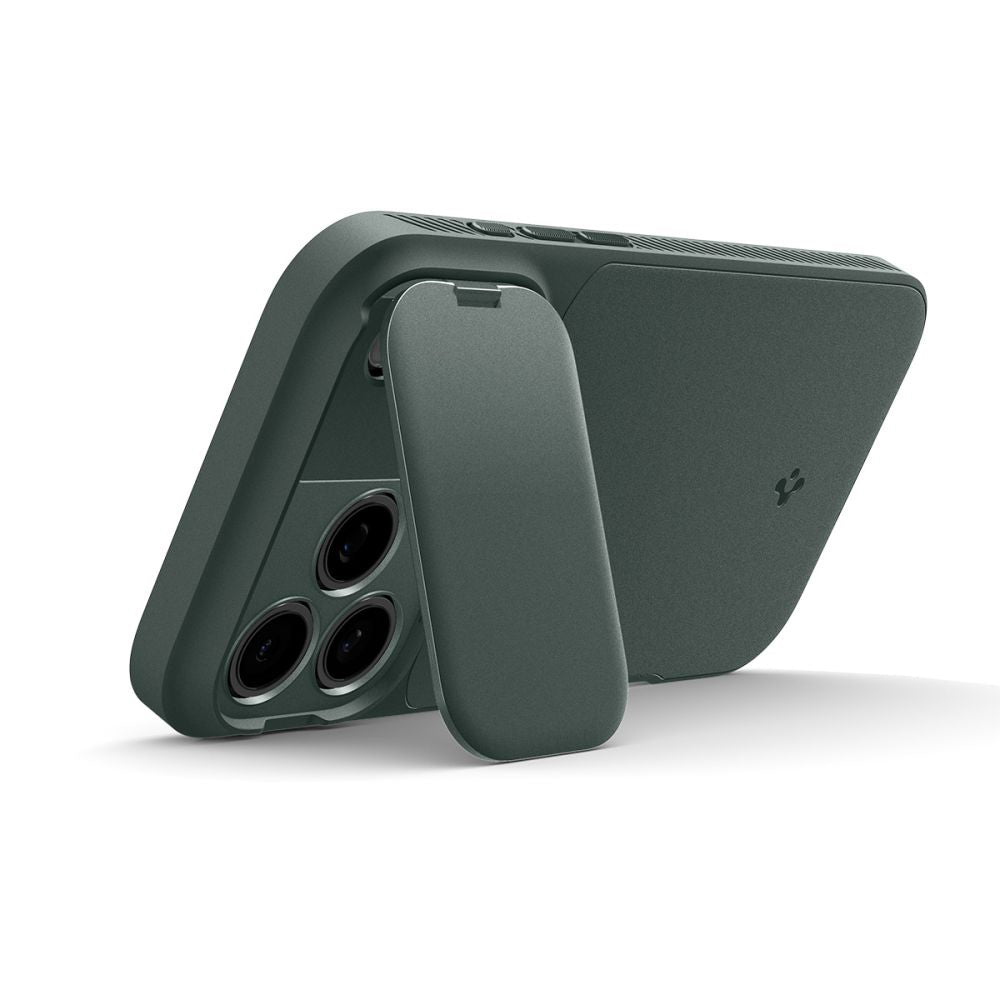 Husa de protectie Spigen Optik Armor compatibil cu iPhone 18 Pro Max / iPhone 17 Pro Max, Verde