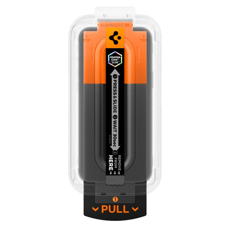 Folie de protectie Spigen Glas.tR EZ-FIT Pro (AGL10096) compatibil cu iPhone 16 Pro Max / iPhone 17 Pro Max, Privacy