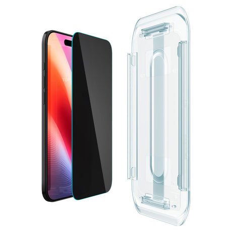 Folie de protectie Spigen (set de 2) Glas.tR EZ-FIT (AGL09862) compatibil cu iPhone 17 Air, Privacy