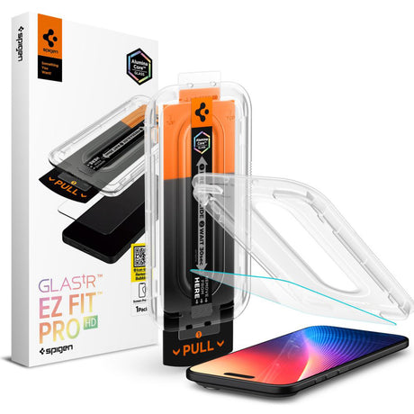 Folie de protectie Spigen Glas.tR EZ-FIT Pro HD (AGL09870) compatibil cu iPhone 17 Air, Transparent
