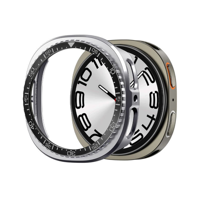 Accesoriu smartwatch Spigen Bezel Tune Pro Diver (ACS10010) compatibil cu for Samsung Galaxy Watch8 44mm, Stainless Steel, Negru