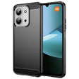 Husa de protectie Techsuit Carbon Silicone compatibil cu Xiaomi Redmi 15C 4G / Redmi 15C 5G / Poco C85 4G, Negru