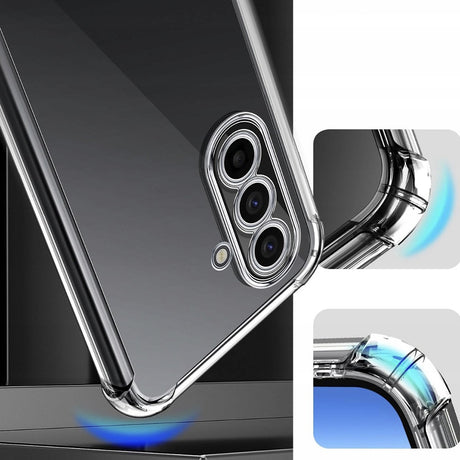Husa de protectie Techsuit Shockproof Clear Silicone compatibil cu Samsung Galaxy A17 5G / A17 4G, Transparent