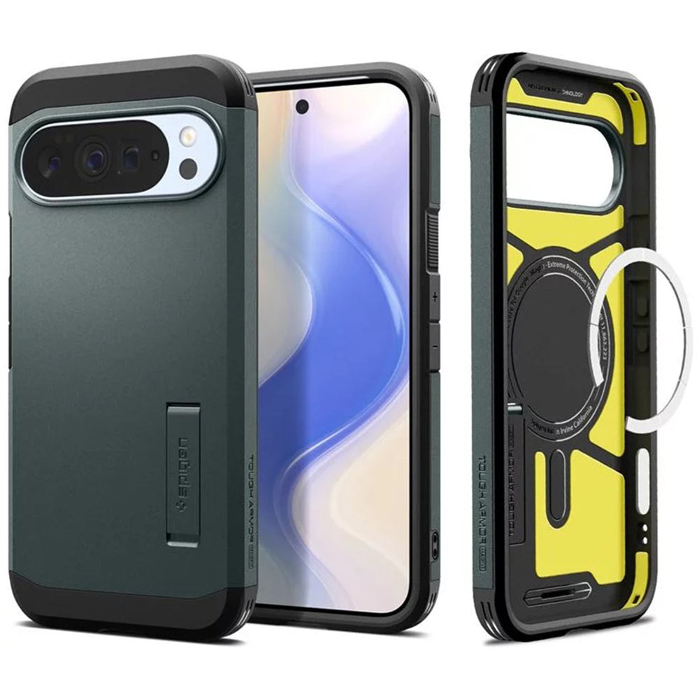 Husa de protectie Spigen Tough Armor compatibil cu Google Pixel 10 Pro XL, Verde