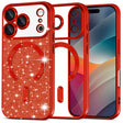 Husa de protectie Techsuit Luxury Glitter MagSafe compatibil cu iPhone 17 Pro, Rosu