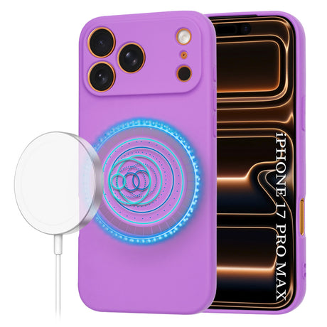 Husa de protectie Techsuit SoftFlex MagSafe compatibil cu iPhone 17 Pro Max, Mov