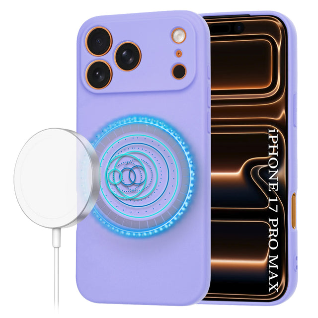 Husa de protectie Techsuit SoftFlex MagSafe compatibil cu iPhone 17 Pro Max, Mov Deschis