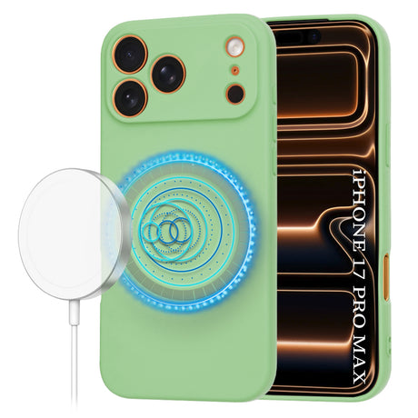 Husa de protectie Techsuit SoftFlex MagSafe compatibil cu iPhone 17 Pro Max, Verde Menta