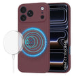 Husa de protectie Techsuit SoftFlex MagSafe compatibil cu iPhone 17 Pro, Plum Red