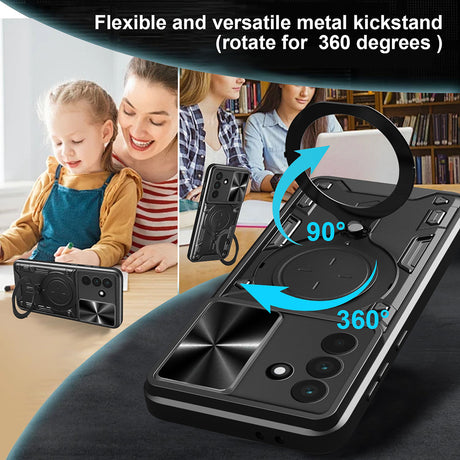 Husa de protectie Techsuit CamGuard Pro compatibil cu Samsung Galaxy A17 5G / A17 4G / M17 / F17, Rosu