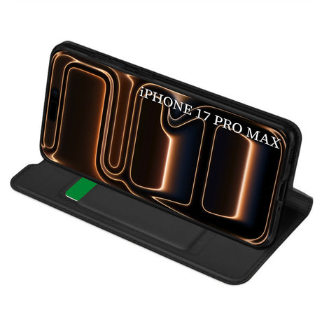 Husa de protectie Techsuit Magskin Book compatibil cu iPhone 17 Pro Max, Negru