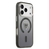 Husa de protectie Guess IML Gradient Triangle Logo MagSafe (GUHMP17XHGTMLCGK) compatibil cu iPhone 17 Pro Max, Negru