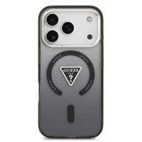 Husa de protectie Guess IML Gradient Triangle Logo MagSafe (GUHMP17XHGTMLCGK) compatibil cu iPhone 17 Pro Max, Negru
