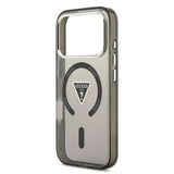 Husa de protectie Guess IML Gradient Triangle Logo MagSafe (GUHMP17XHGTMLCGK) compatibil cu iPhone 17 Pro Max, Negru