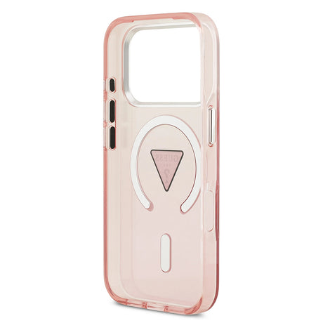 Husa de protectie Guess IML Gradient Triangle Logo MagSafe (GUHMP17LHGTMLCGP) compatibil cu iPhone 17 Pro, Roz