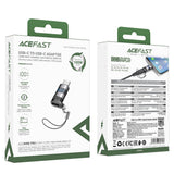 Adaptor Acefast Adapter (J9), with Digital Display, Type-C to USB-C, 480Mbps, 20V/5A, Fast Charge, Data Transmission, Metal Gray