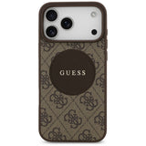 Husa de protectie Guess 4G Circle Classic Logo MagSafe (GUHMP17XP4PGRSGW) compatibil cu iPhone 17 Pro Max, Maro