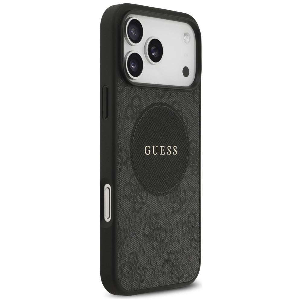 Husa de protectie Guess 4G Circle Classic Logo MagSafe (GUHMP17XP4PGRSGK) compatibil cu iPhone 17 Pro Max, Negru