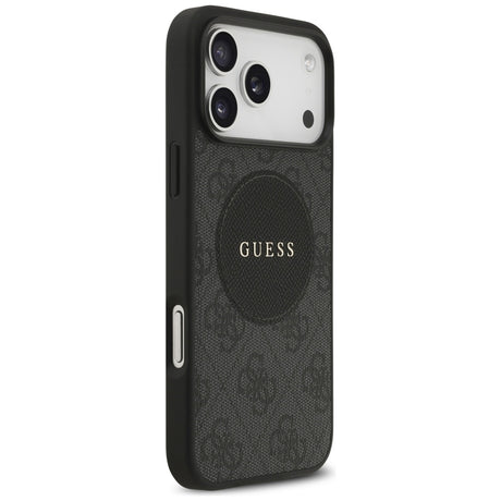 Husa de protectie Guess 4G Circle Classic Logo MagSafe (GUHMP17LP4PGRSGK) compatibil cu iPhone 17 Pro, Negru