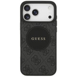 Husa de protectie Guess 4G Circle Classic Logo MagSafe (GUHMP17LP4PGRSGK) compatibil cu iPhone 17 Pro, Negru