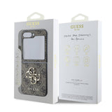 Husa de protectie Guess Leather 4G Metal Logo (GUHCZF74GMGPI) compatibil cu Samsung Galaxy Z Flip7, Roz