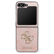 Husa de protectie Guess Leather 4G Metal Logo (GUHCZF74GMGPI) compatibil cu Samsung Galaxy Z Flip7, Roz