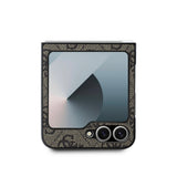 Husa de protectie Guess Leather 4G Metal Logo (GUHCZF74GMGPI) compatibil cu Samsung Galaxy Z Flip7, Roz