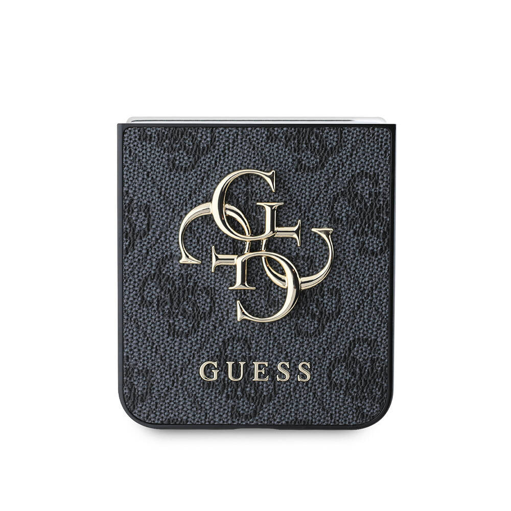 Husa de protectie Guess Leather 4G Metal Logo (GUHCZF74GMGPI) compatibil cu Samsung Galaxy Z Flip7, Roz