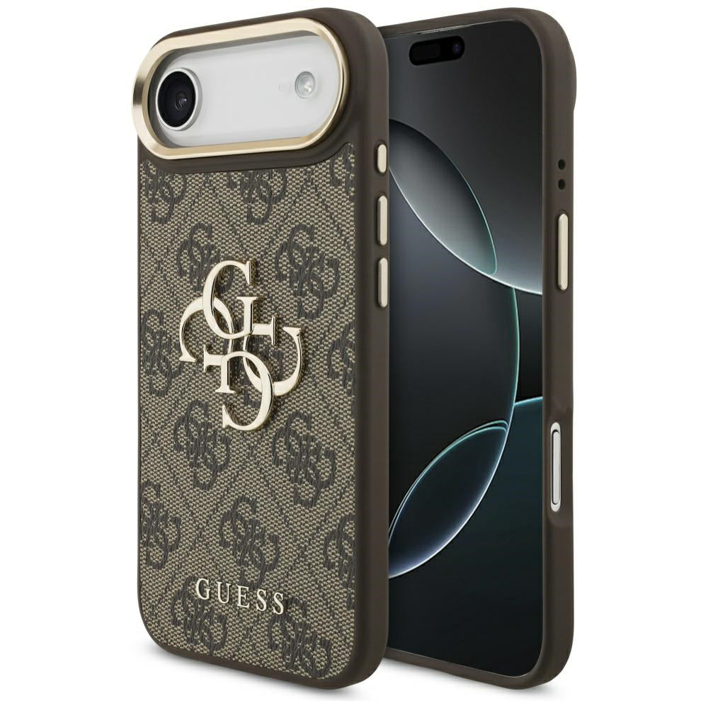 Husa de protectie Guess Hardcase Big 4G Classic Logo (GUHCP17M4GMGCBR) compatibil cu iPhone 17 Air, Maro