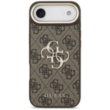 Husa de protectie Guess Hardcase Big 4G Classic Logo (GUHCP17M4GMGCBR) compatibil cu iPhone 17 Air, Maro