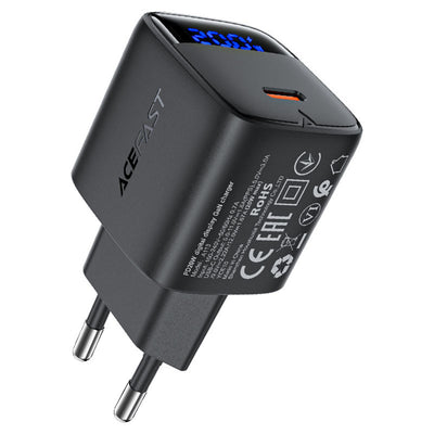Incarcator Acefast (A113), Type-C, 20W, Fast Charging, Negru