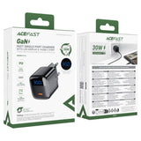 Incarcator Acefast (A113), Type-C, 20W, Fast Charging, Negru