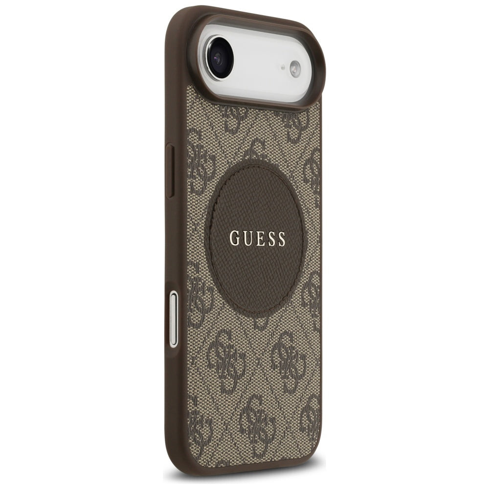 Husa de protectie Guess 4G Circle Classic Logo MagSafe (GUHMP17MP4PGRSGW) compatibil cu iPhone 17 Air, Maro