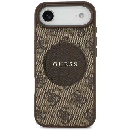 Husa de protectie Guess 4G Circle Classic Logo MagSafe (GUHMP17MP4PGRSGW) compatibil cu iPhone 17 Air, Maro