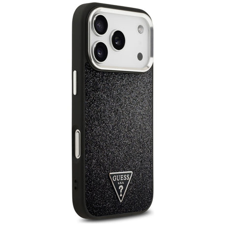 Husa de protectie Guess Glitter Series compatibil cu iPhone 17 Pro, Negru